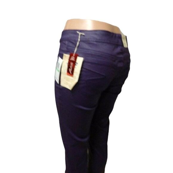 Seven7 Petite Women’s Denim Coated Low -Rise Skinny Jeans,  Purple, Size 8P - Picture 4 of 8
